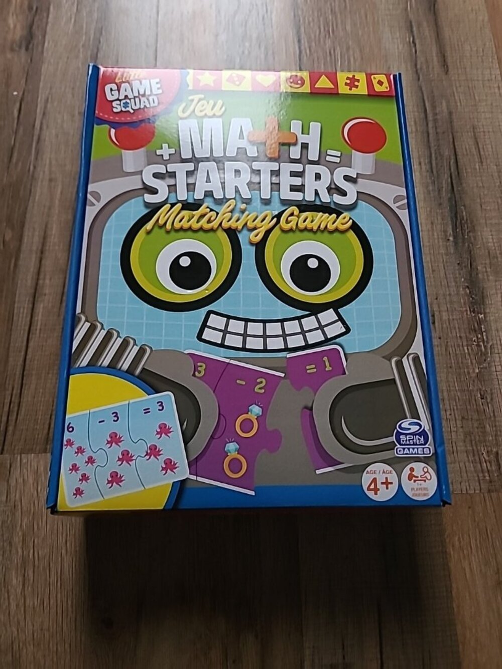 New Math Starters Matching Game Ages 4+ Spin Master Little Game Squad